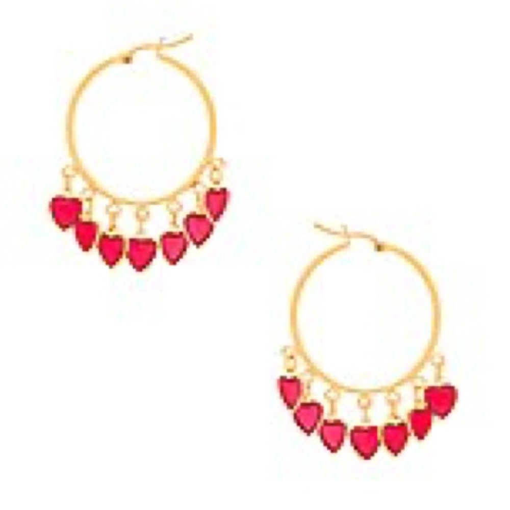 Frasier Sterling Cabana Heart Dangling Earrings